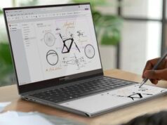 An interesting laptop concept that turns the palm rest into an e-ink notebook