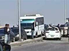 Urgent 24: Two private cars collided at the top of La Mirada Bridge in Fifth Settlement