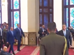Urgent 24: President Sisi arrives at Field Marshal Tantawi Mosque to perform Friday prayers on the occasion of Martyr’s Day