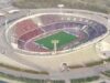 Urgent 24: One of the halls of Azadi Stadium in Tehran was destroyed after an air strike