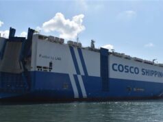 Urgent 24: The General Authority of Alexandria Port receives the ship WEN JING KOU, one of the largest RORO ships operating with liquefied natural gas in the world.