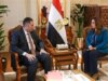 Urgent 24: The investment plan and development files.. The Minister of Local Development and Environment follows up with the Governor of Damietta on implementing projects and improving services for citizens