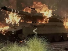 Urgent 24: They hit it directly. An Israeli Merkava tank was destroyed by a missile directed by Hezbollah fighters