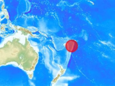 Urgent 24: A 7.6 magnitude earthquake strikes off the coast of the island of Tonga in the Pacific Ocean