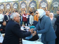 Urgent 24: At the beginning of her visit to Dakhla, the Governor of New Valley joins the people of Sheikh Wali at the breakfast table photo