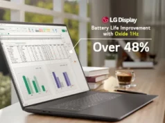 LG’s advanced LCD screens use oxide technology to save laptops’ power consumption