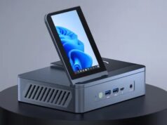 The ViewDock G2 mini computer from ViewDock launches with a built-in screen and a wireless charging base