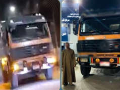 Urgent 24: A truck driver was arrested for driving in the opposite direction in Sohag