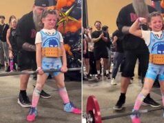 Urgent 24: A young American woman raises controversy by lifting weights exceeding three times her own weight