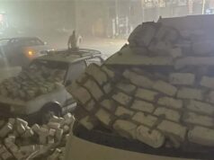 Urgent 24: A car and a microbus crashed after a wall fell on them in the city of Minya due to the dust storm