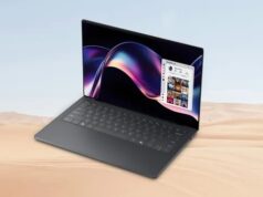 The Dell XPS 14 computer has a 43-hour battery life, surpassing MacBooks