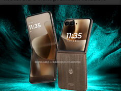 Unveiling the upcoming Motorola foldable phone with a luxurious design with touches of wood and Alcantara